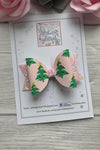 Pink Christmas tree bow